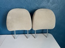 Lkq Oem 08-13 Toyota Highlander Front Seat Headrests Set Pair Tan Beige Cloth