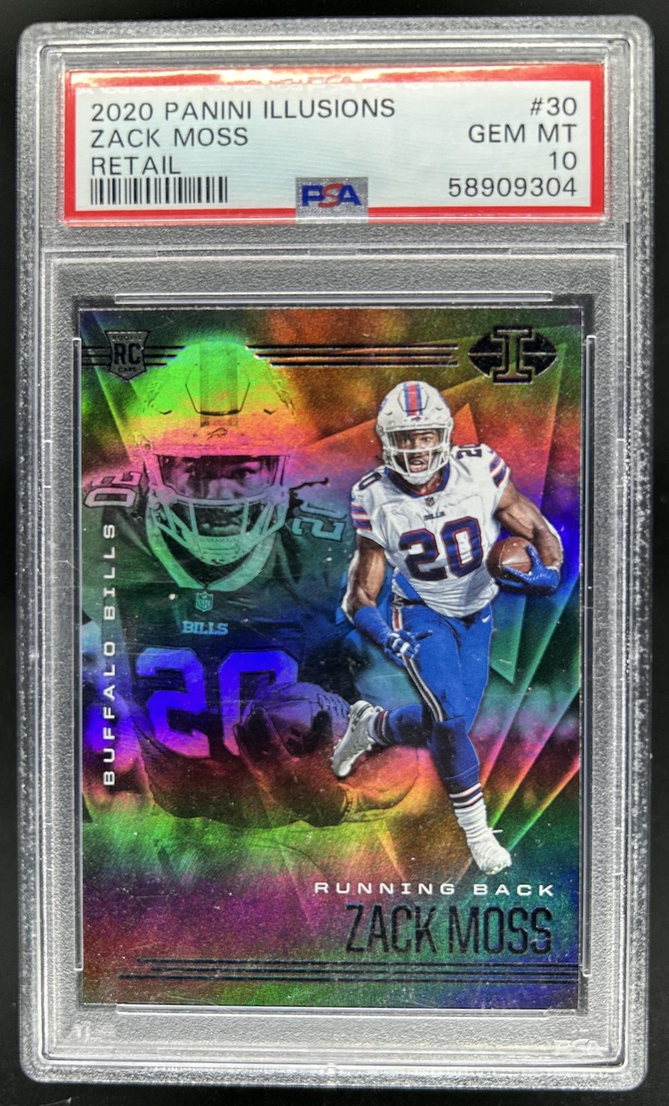 Zack Moss Panini Illusions #30 Retail
