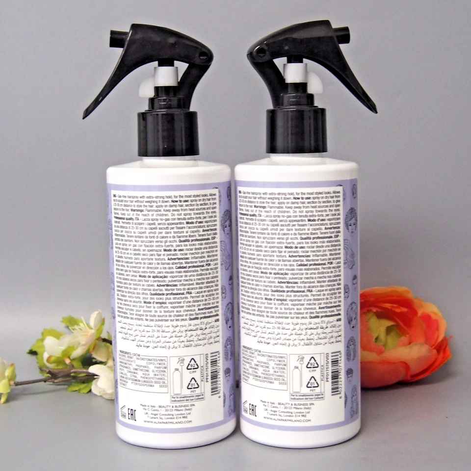 2 PACK Alfaparf Milano Style Stories Sculpting Hairspray 8.45oz / 250ml - Image 2 of 3