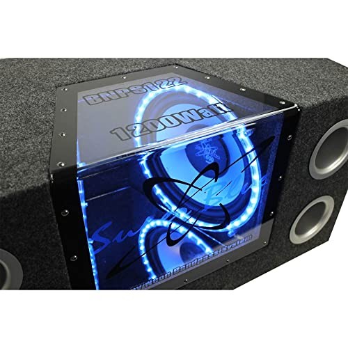 PYRAMIDE 12" POWERED SUBWOOFER LAUTSPRECHER - SUBWOOFER AUTO AUDIO - SCHWARZ - Bild 3 von 5