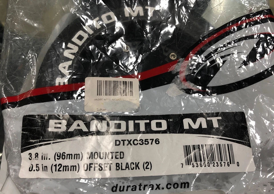 Duratrax DTXC3576 Bandito MT 3.8 inch Mounted 1/2 inch Offset Black (2) - Image 3 of 3