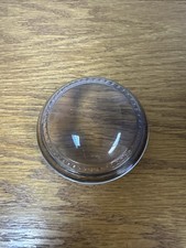 Vintage Round Dome Magnifying Glass Paperweight 3  Beaded Edge Desk Ornament