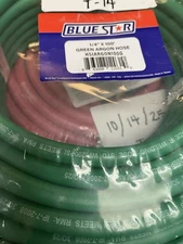 Blue Star HSIARGON100G Techniweld Green Argon 1/4" X 100' w/ Fittings