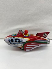 Friction Car Rocket Racer, Vintage, Working Condition, Tin Toy, Made in China,