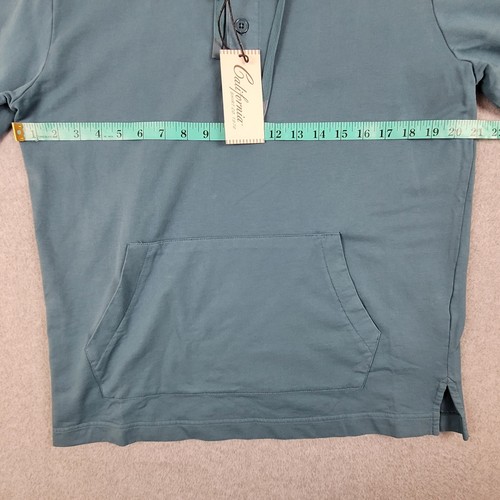 California Shirt Mens Size Small Henley Hooded Long Sleeve NEW with Tags - Picture 10 of 12