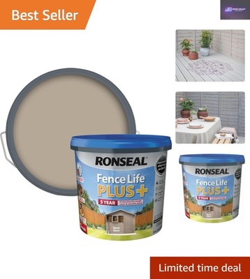 Robuster 5L Fence Life Plus+: Wasserabweisend, seidenmatt für die Holzpflege im Freien