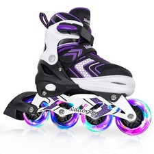 Nattork Adjustable Inline Skates for Kids,Boys Girls Roller Skates with Light...