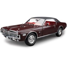 Sunstar 118 1968 Mercury Cougar Xr7g Dan Gurney Black Cherry Diecast Model Car