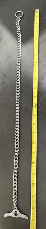 Lightly Used Sprenger Germany Stainless Dog Chain Training Collar Toggle 23”