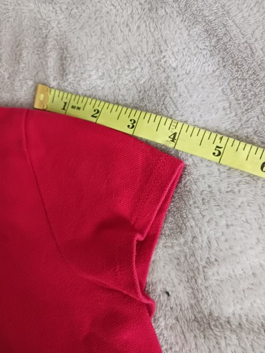 Old Navy Short Sleeve Ribbed Collar Polo School Uniform Shirt Red Girls Size L - Picture 10 of 13