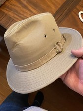 VINTAGE Dorfman Pacific-Panama Hat w/BAND. SAFARI HAT SIZE large sri lanka