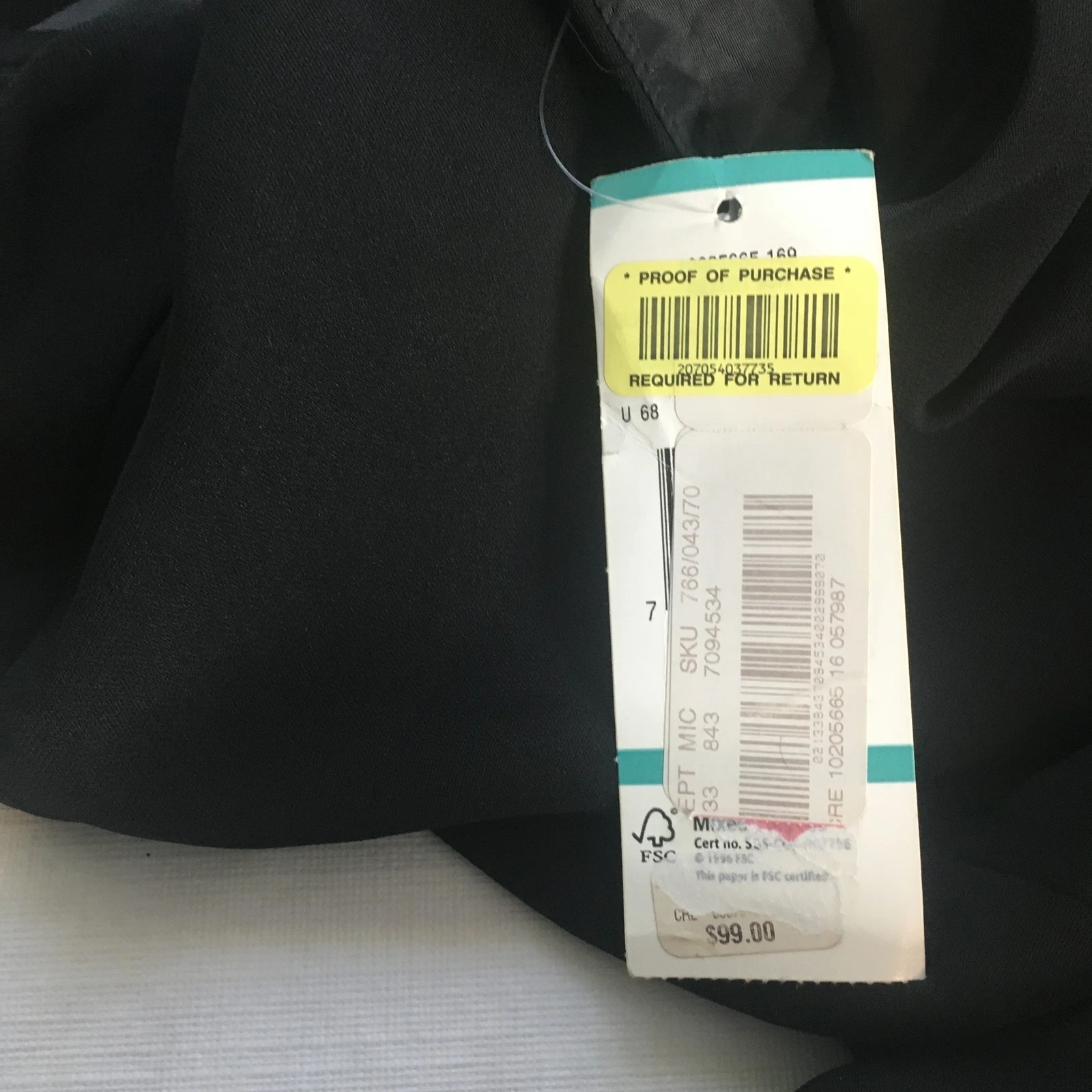 VETEMENTS Abito Evan Picone Donna 16 Nero Senza Maniche Foderato Tubino Carriera Cocktail Nuovo