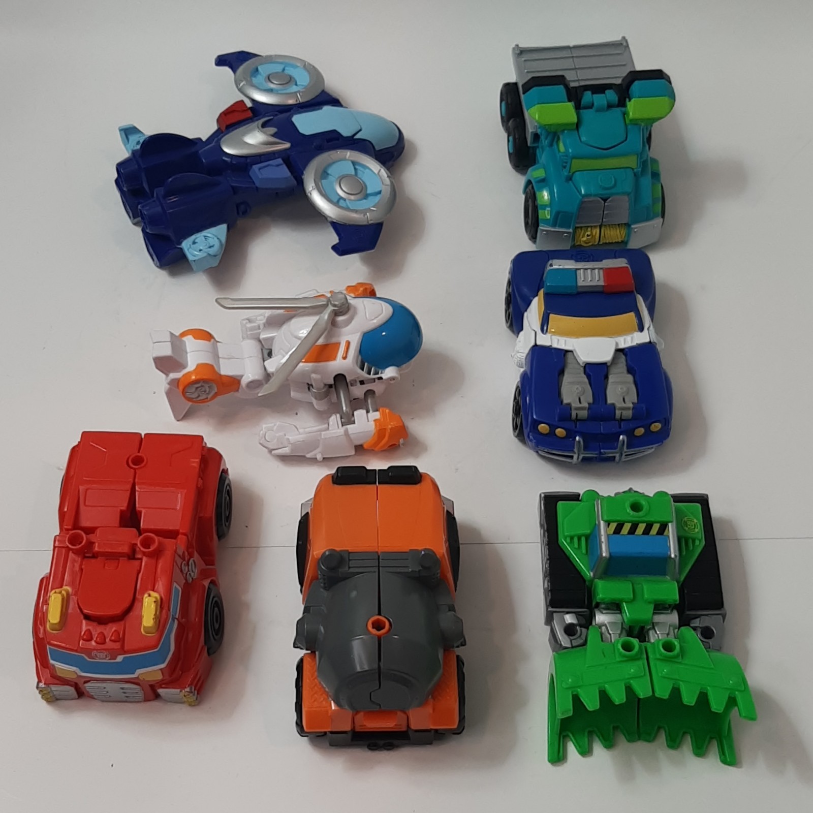 Collection Multicolor Cars Trucks Helicopters