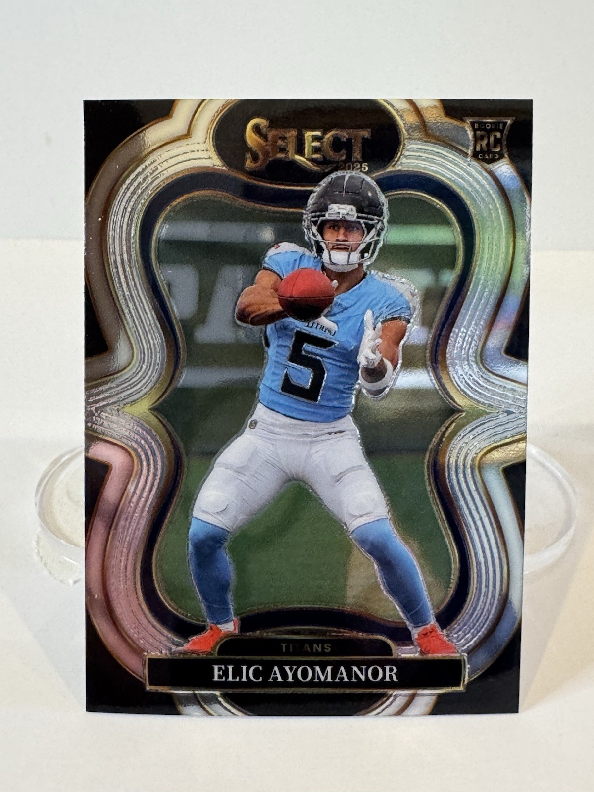 2025 Panini Select Suite Level #327 Elic Ayomanor Tennessee Titans (RC)