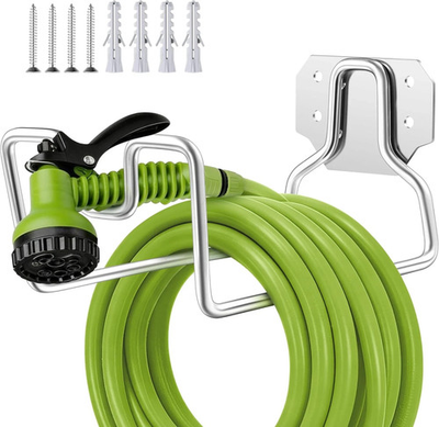 #ad #ad 18 0 Stainless Steel Garden Hose Holder Hook Metal Wall Mount Hanger for outsi $20.27