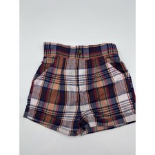 VINTAGE 70s PLAID SHORTS HEALTH TEX BOYS Size Not Known Tag Removed Boys Mustard