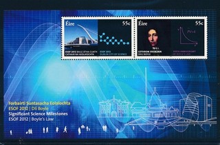 D498506 Ireland S/S MNH ESOF 2012 Dublin City of Science Boyle's Law 2012