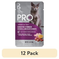 (12 pack) Pro+ Sensitive Stomach Chicken & Lamb Recipe in Broth, 1.4 oz