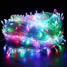 10-100M Mains LED Fairy String Lights Plug in Christmas Tree Garden Party Decor