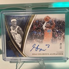 2024-25 Immaculate Shai Gilgeous-Alexander Virtuoso Auto #48 /49 Thunder ON CARD