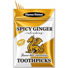 Spicy Ginger Flavored Cinnamon Toothpicks - 100ct