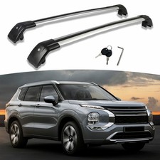 2PCS Crossbar Fits For Mitsubishi Outlander 2022-26 Roof Rack Cargo Bar Lockable
