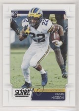 2019 Score Rookies Karan Higdon #341 0w8
