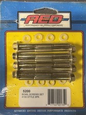 Aed Holley Carb Fuel Bowl Screw Set 4150 Style Double Pump Carburetor Aed Holley Carb Fuel Bowl Screw Set 4150 Style Double Pump Carburetor