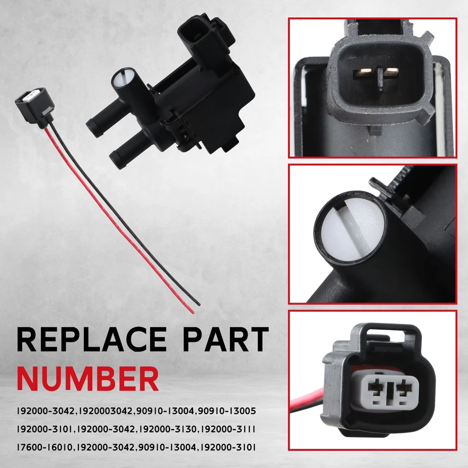 Клапан электромагнитного переключателя вакуума с разъемом для 1995 4Runner 91-93 Toyota Celica - Изображение 2 из 4