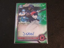 2022 Bowman Chrome Green Mega Box Refractor JHONKENSY NOEL SP RC AUTO! #d/99