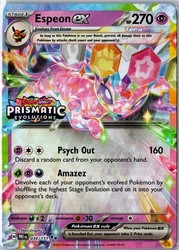 Espeon ex 034/131 Prismatic Evolutions Stamped Promo