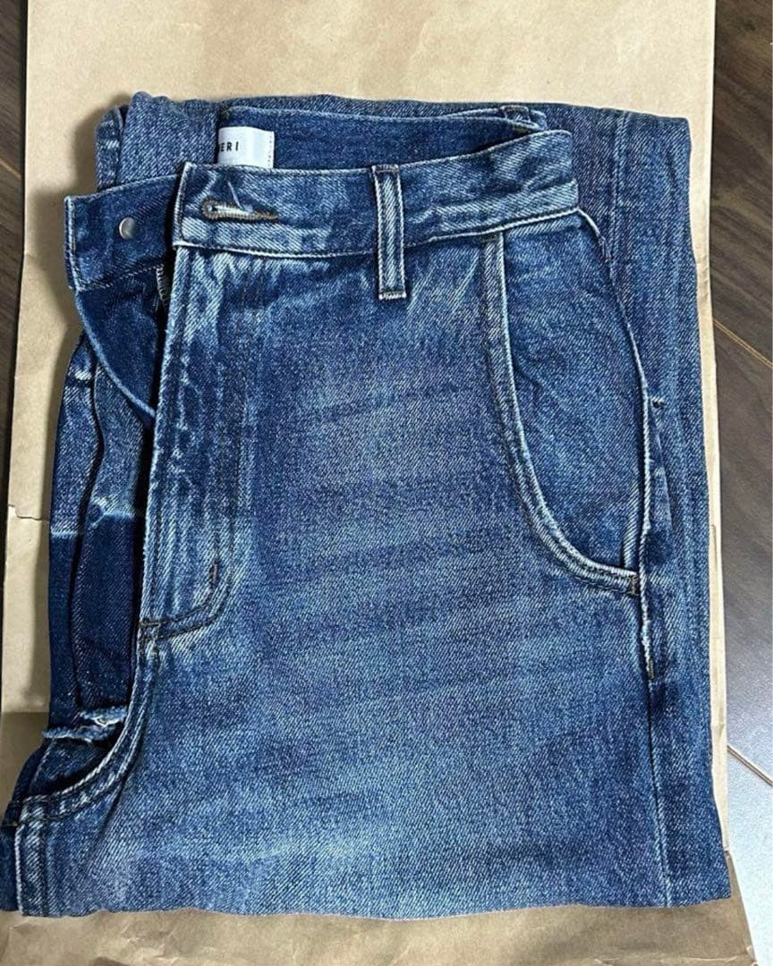 Ameri / Wide Straight Denim Pants - image 8