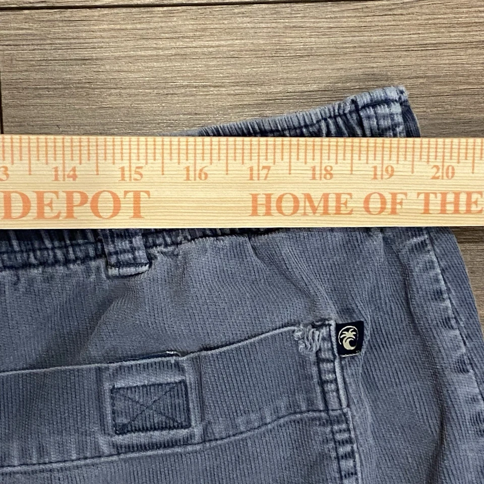 Shorts cargo vintage Ocean Pacific veludo ardósia azul extra grande 100% algodão - Imagem 4 de 4