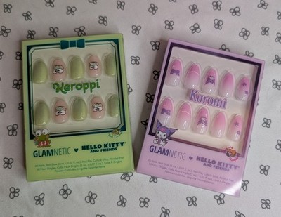 Glamnetic Press On Nails Kuromi And Keroppi Hello Kitty And Friends NIB GWP
