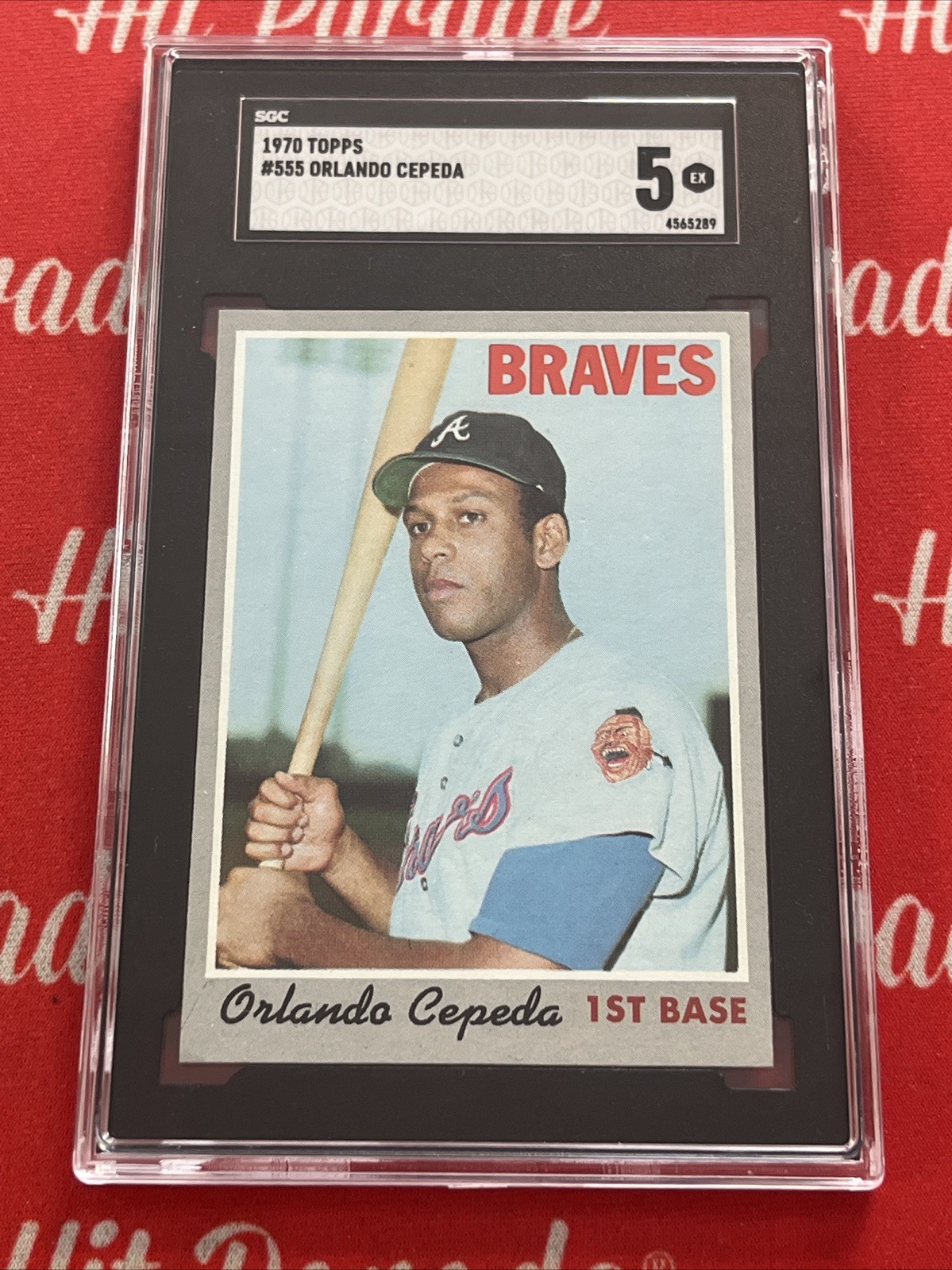 1970 Topps Set Break #555 Orlando Cepeda SGC 5 EX HOF