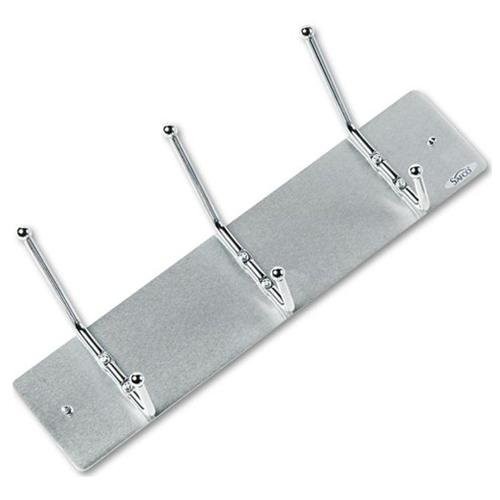 Крючок для современной одежды Safco - 3 крючка - Вместимость 4,54 кг - Стальной, металлический крючок,