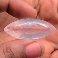 53.20 Cts Natural Rose Quartz Hi-Grade Marquise Cut 40mmx16mm Loose Gemstone