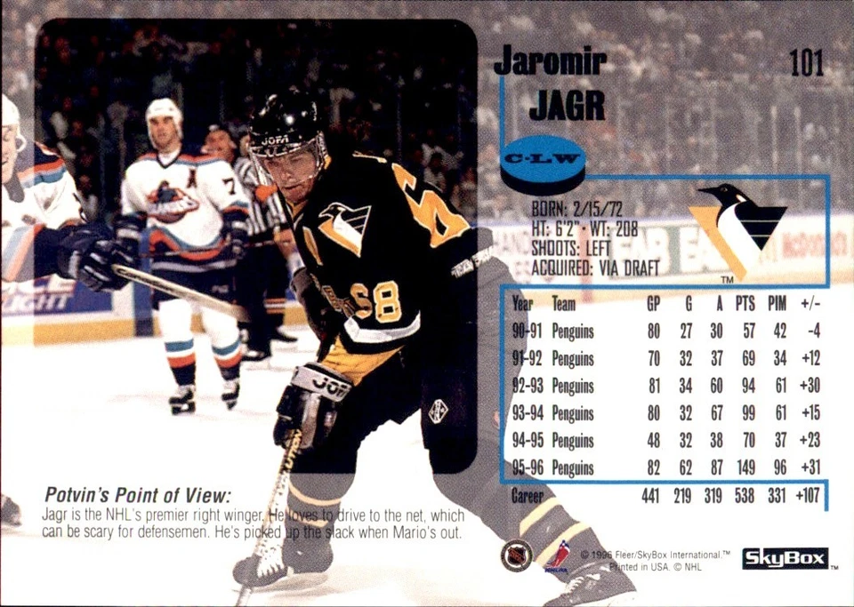 1996-97 SKYBOX IMPACT RC Base Singles Stars 🥅 YOU PICK 🥅 #1 - #175 NHL HOCKEY - Image 4 of 4