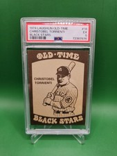 1974 LAUGHLIN OLD-TIME BLACK STARS #18 CHRISTOBEL TORRIENTE PSA 5 EX