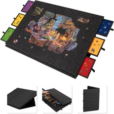 2000 Piece Tilting & Foldable Puzzle Table with 2-In-1 Designed Stand & Cover, L