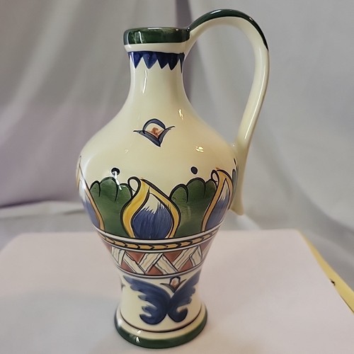 Deruta Hand Painted oil dipping set with 4 bowl, bread plate and oil pitcher - Imagen 10 de 21