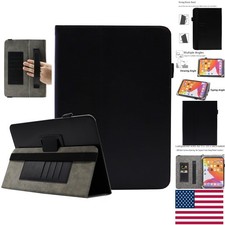 Versatile 9.6-11 Inch Tablet Case with Faux Leather  Adjustable Viewing Angles