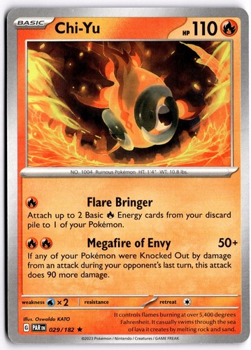 Chi-Yu 029/182 Non-Holo Rare Deck Exclusives Paradox Rift