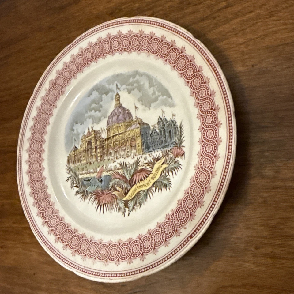 Plato de recuerdo Columbia Exposition 1893  Foto 3 de 4