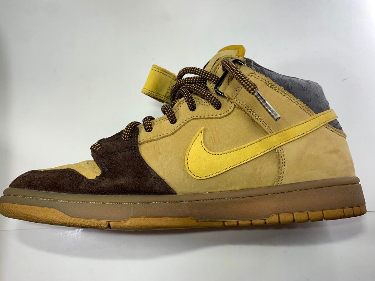 Nike SB Dunk Mid Wheat Bronze - Size 9.5 - 314383-771 | eBay