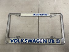 Alberni BC Volkswagen LTD Vintage Metal Dealer License Plate Frame VW Old Canada