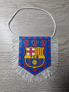 Wimpel Barça, offizielle Kollektion FC Barcelona, 10 x 8 cm, marine