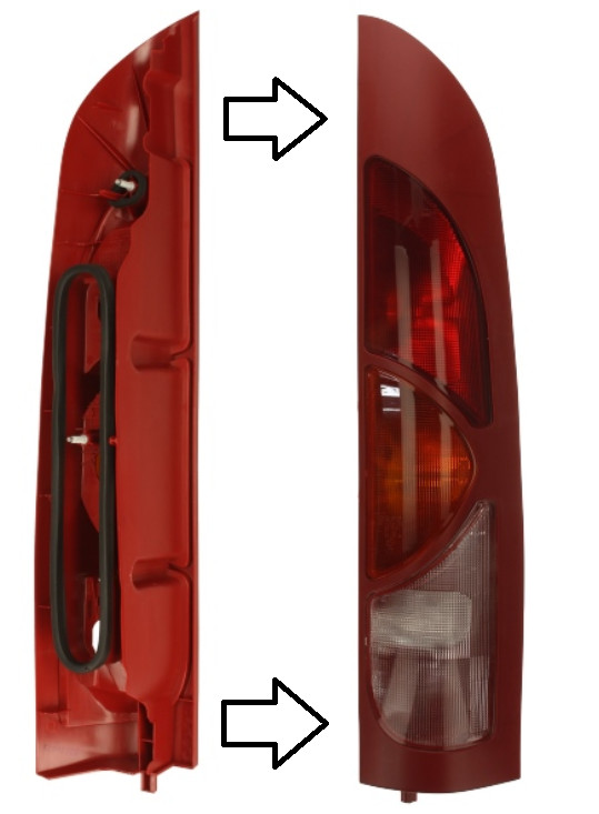 Feu arrière droit Renault Kangoo 2003-2008 de remplacement d'origine OEM 7700308716