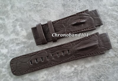 Genuine OEM Clerc Hydroscaph Brown Hornback Leather Déployant Watch Clasp NEW!
