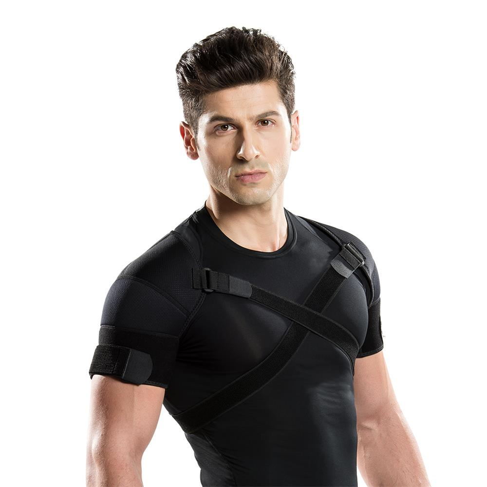 Kuangmi Double Shoulder Support Brace Strap Wrap Neoprene Protector